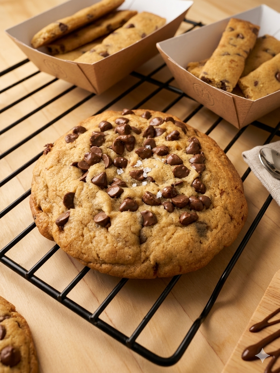 Cookie Artisanal aux Pépites de Chocolat au Lait Valrhona